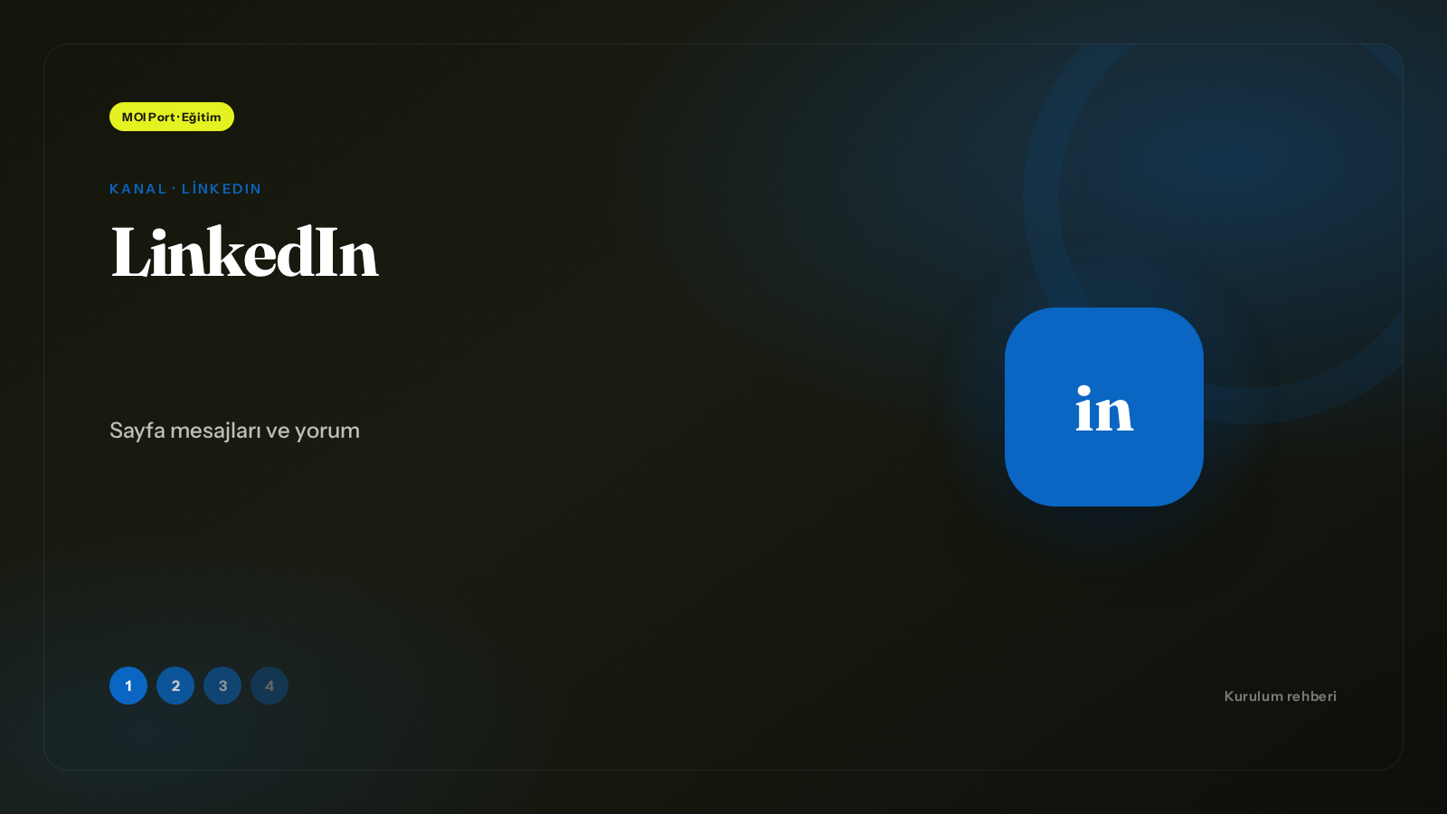 LinkedIn kurulumu